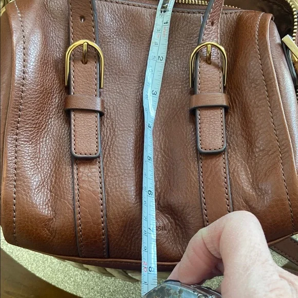 Fossil Brown Leather Handbag - Picture 4 of 5